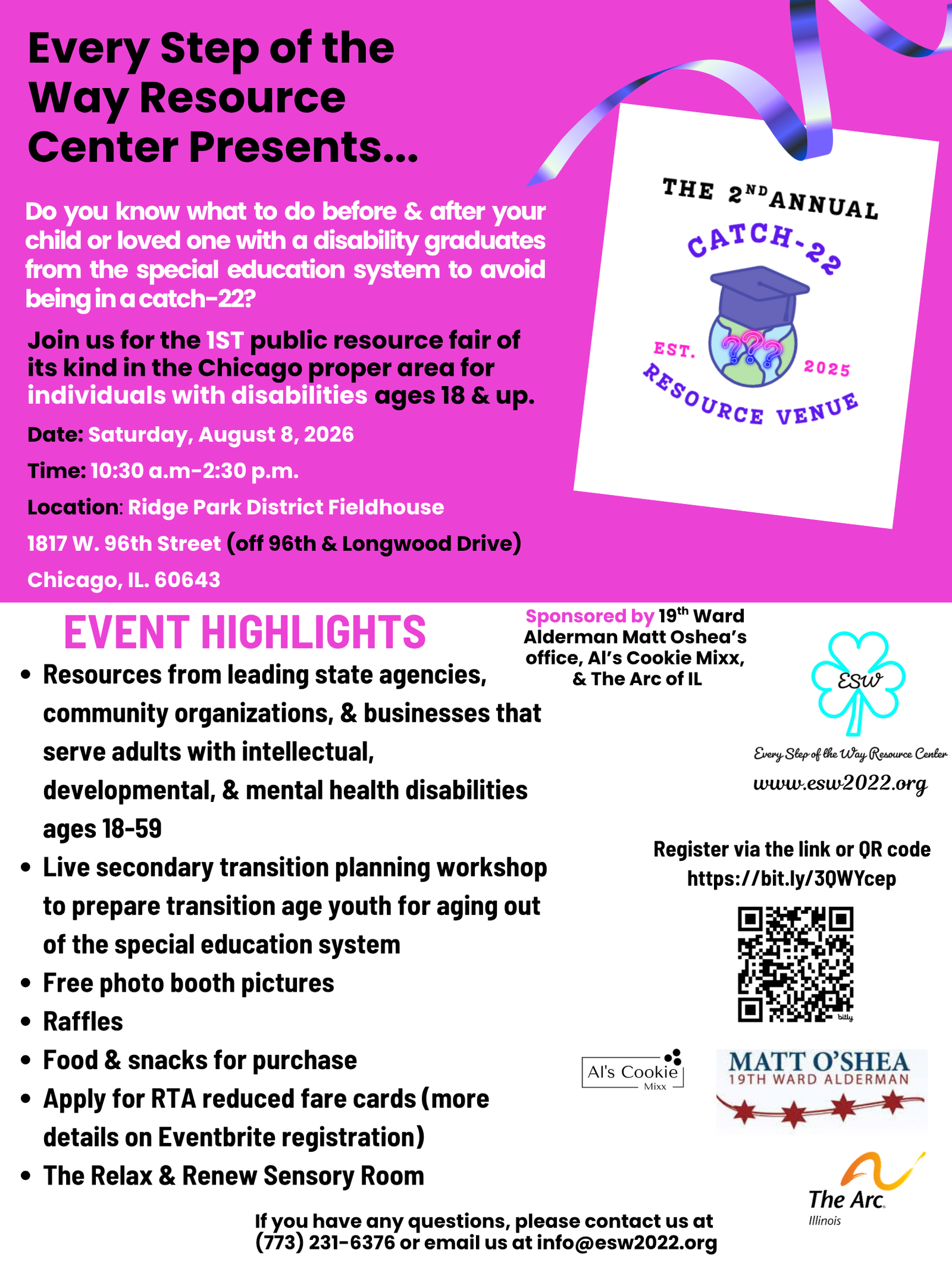 Flyer for The 2nd Annual Catch-22 Resource Venue